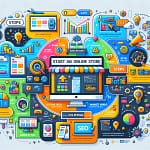 DALL·E-2024-03-27-00.41.29-An-engaging-colorful-infographic-detailing-the-steps-to-start-an-online-store-including-market-research-choosing-an-e-commerce-platform-and-market